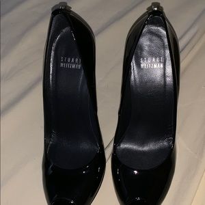 Black weitzman heels